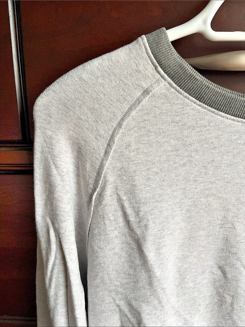tasc Performance Gray Raglan Sweatshirt - Picture 3 of 10